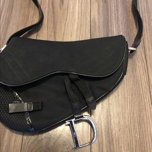 Vintage Authentic Christian Dior Saddle Bag